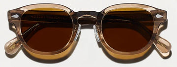 MOSCOT LEMTOSH SUN WITH METAL NOSE PADS BROWN ASH 49-24-145